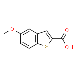 ChemSpider 2D Image | 5-Methoxy-1-benzothiophene-2-carboxylic acid | C10H8O3S