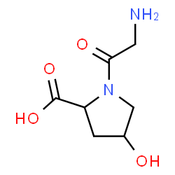 ChemSpider 2D Image | Glycyl-4-hydroxyproline | C7H12N2O4