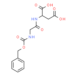 ChemSpider 2D Image | N-[(Benzyloxy)carbonyl]glycylaspartic acid | C14H16N2O7