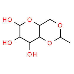 ChemSpider 2D Image | 4,6-O-Ethylidenehexopyranose | C8H14O6