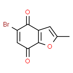 ChemSpider 2D Image | 5-Bromo-2-methyl-1-benzofuran-4,7-dione | C9H5BrO3