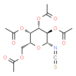 ChemSpider 2D Image | 2,3,4,6-tetra-O-acetyl-beta-D-galactopyranosyl isothiocyanate | C15H19NO9S
