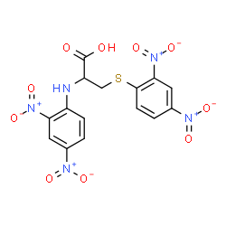 ChemSpider 2D Image | N,S-Bis(2,4-dinitrophenyl)cysteine | C15H11N5O10S