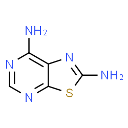 ChemSpider 2D Image | [1,3]Thiazolo[5,4-d]pyrimidine-2,7-diamine | C5H5N5S