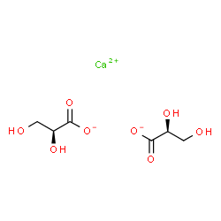 ChemSpider 2D Image | L-Glyceric acid calcium salt | C6H10CaO8