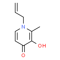 ChemSpider 2D Image | 1-Allyl-3-hydroxy-2-methyl-4(1H)-pyridinone | C9H11NO2