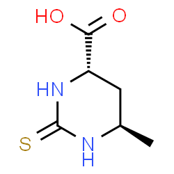 ChemSpider 2D Image | (4S,6R)-6-Methyl-2-thioxohexahydro-4-pyrimidinecarboxylic acid | C6H10N2O2S
