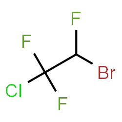 ChemSpider 2D Image | 2-Bromo-1-chloro-1,1,2-trifluoroethane | C2HBrClF3