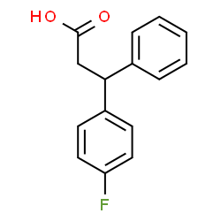 ChemSpider 2D Image | 4-Fluoro-Î²-phenylbenzenepropanoic acid | C15H13FO2