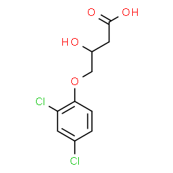 ChemSpider 2D Image | 4-(2,4-Dichlorophenoxy)-3-hydroxybutanoic acid | C10H10Cl2O4