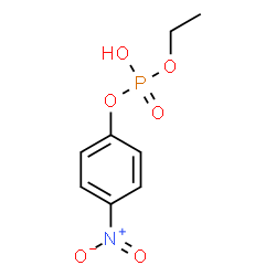 ChemSpider 2D Image | Ethyl 4-nitrophenyl hydrogen phosphate | C8H10NO6P