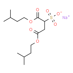 ChemSpider 2D Image | Sodium 1,4-diisopentyl sulfonatosuccinate | C14H25NaO7S