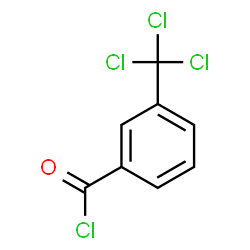 ChemSpider 2D Image | 3-(Trichloromethyl)benzoyl chloride | C8H4Cl4O