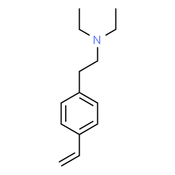 ChemSpider 2D Image | 4-Ethenyl-N,N-diethylbenzeneethanamine | C14H21N
