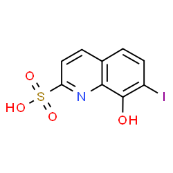 ChemSpider 2D Image | 8-Hydroxy-7-iodoquinolinesulfonic acid | C9H6INO4S