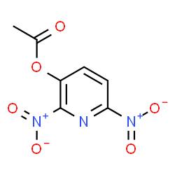 ChemSpider 2D Image | 2,6-Dinitro-3-pyridinyl acetate | C7H5N3O6