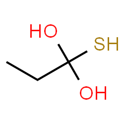 ChemSpider 2D Image | 1-Sulfanyl-1,1-propanediol | C3H8O2S