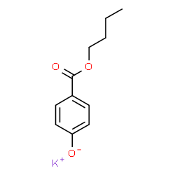 ChemSpider 2D Image | POTASSIUM BUTYLPARABEN | C11H13KO3