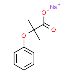 ChemSpider 2D Image | sodium 2-phenoxyisobutyrate | C10H11NaO3