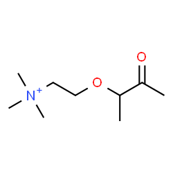 ChemSpider 2D Image | N,N,N-Trimethyl-2-[(3-oxo-2-butanyl)oxy]ethanaminium | C9H20NO2