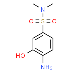 ChemSpider 2D Image | 4-Amino-3-hydroxy-N,N-dimethylbenzenesulfonamide | C8H12N2O3S