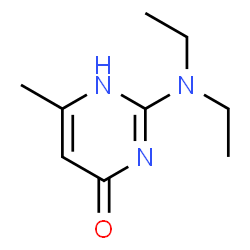 ChemSpider 2D Image | 2-(Diethylamino)-6-methyl-4(1H)-pyrimidinone | C9H15N3O