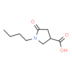 ChemSpider 2D Image | 1-Butyl-5-oxo-3-pyrrolidinecarboxylic acid | C9H15NO3