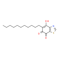 ChemSpider 2D Image | 4-Hydroxy-5-undecyl-1,3-benzothiazole-6,7-dione | C18H25NO3S