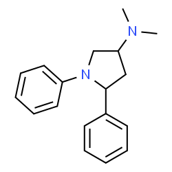ChemSpider 2D Image | N,N-Dimethyl-1,5-diphenyl-3-pyrrolidinamine | C18H22N2