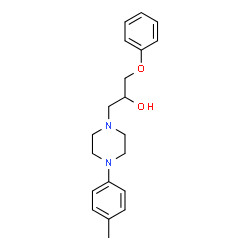 ChemSpider 2D Image | 1-Phenoxy-3-(4-p-tolyl-piperazin-1-yl)-propan-2-ol | C20H26N2O2