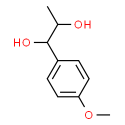 ChemSpider 2D Image | 1-(4-Methoxyphenyl)-1,2-propanediol | C10H14O3