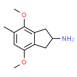ChemSpider 2D Image | 4,7-Dimethoxy-5-methyl-2-indanamine | C12H17NO2