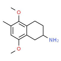 ChemSpider 2D Image | 1,2,3,4-Tetrahydro-5,8-dimethoxy-6-methyl-2-naphthalenamine | C13H19NO2