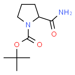 ChemSpider 2D Image | tert-Butyl 2-carbamoylpyrrolidine-1-carboxylate | C10H18N2O3