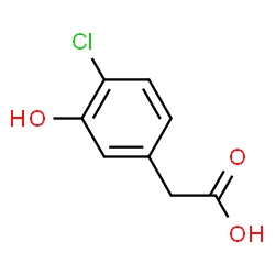 ChemSpider 2D Image | (4-Chloro-3-hydroxyphenyl)acetic acid | C8H7ClO3