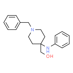 ChemSpider 2D Image | (4-Anilino-1-benzyl-4-piperidinyl)methanol | C19H24N2O