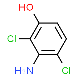 ChemSpider 2D Image | 2,4-dichloro-3-aminophenol | C6H5Cl2NO