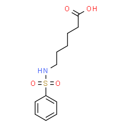 ChemSpider 2D Image | 6-[(Phenylsulfonyl)amino]hexanoic acid | C12H17NO4S