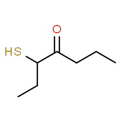 ChemSpider 2D Image | 3-Mercapto-4-heptanone | C7H14OS