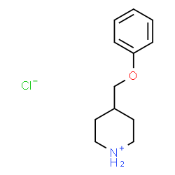ChemSpider 2D Image | 4-(Phenoxymethyl)piperidinium chloride | C12H18ClNO