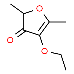 ChemSpider 2D Image | 2,5-Dimethyl-4-ethoxy-3(2H)-furanone | C8H12O3