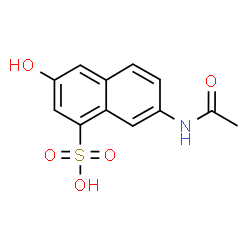 ChemSpider 2D Image | 7-Acetamido-3-hydroxy-1-naphthalenesulfonic acid | C12H11NO5S