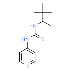 ChemSpider 2D Image | 1-(3,3-Dimethylbutan-2-yl)-3-pyridin-4-ylthiourea | C12H19N3S