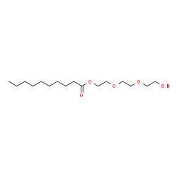 ChemSpider 2D Image | 2-(2-(2-Hydroxyethoxy)ethoxy)ethyl decanoate | C16H32O5