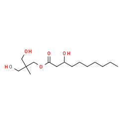 ChemSpider 2D Image | 3-Hydroxy-2-(hydroxymethyl)-2-methylpropyl 3-hydroxydecanoate | C15H30O5