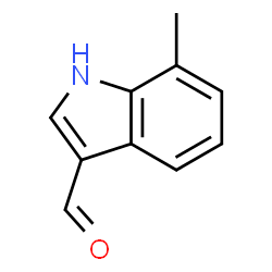 ChemSpider 2D Image | 7-Methylindole-3-Carboxaldehyde | C10H9NO