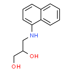 ChemSpider 2D Image | 3-(1-Naphthylamino)-1,2-propanediol | C13H15NO2