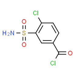 ChemSpider 2D Image | 4-Chloro-3-sulfamoylbenzoyl chloride | C7H5Cl2NO3S