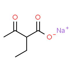 ChemSpider 2D Image | Sodium 2-ethyl-3-oxobutanoate | C6H9NaO3