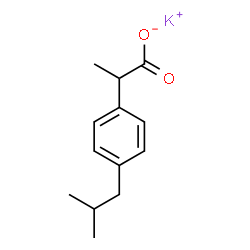 ChemSpider 2D Image | IBUPROFEN POTASSIUM | C13H17KO2